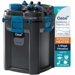 OASE BioMaster 2 Thermo 250 Canister Filter for Aquariums – External Aquarium Filter with Built-in Heater – EasyClean Pre-Filter, Quiet Operation – Freshwater & Saltwater, Up to 70 Gallons