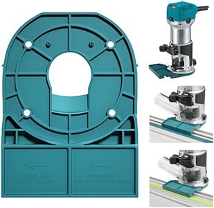 ThagBrco Blue Track Saw Guide Rail Adapter for Makita/Festool Compatible with Router for Makita 18V RT0701C XTR01Z DRT50 RT0700C Edge Guide Adapter