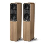 Q ACOUSTICS 5050 Floorstanding Speakers Holme Oak – 2 x 6 Mid/Bass Drivers, 1" Tweeter - TV Speakers for Surround Sound System - Vinyl Record Player Speakers Hifi, Gaming PC Speakers