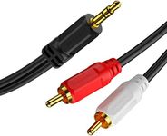 CHOSEAL 2RCA to 3.5mm Jack Cable RC