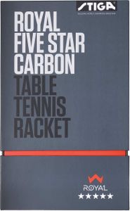 STIGA Royal Carbon Table Tennis Bat – 7-Ply Blade, Professional Racket