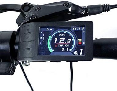 BAFANG TFT 500C E-Bike Display Large LCD Display Electric Bicycle Computer Speedometer 8Fun with UART Communication Protocol for eBike BBS01 BBS02 and BBSHD Mid Motor Kit(500C)