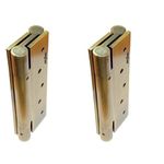 "BRASK" Brass Spring Hinges Double Action 5" | Two Way Door Closer Hinge - Double Action 5" | Brass Dual-Function Door Closer Hinges for Swinging Doors (2, Antique)