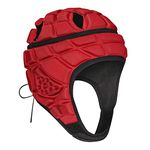 Soft Shell Football Rugby Headguard Foam Cotton Head Protective Soft Padded Headgear Soccer No Bump Cap for Kids Youth