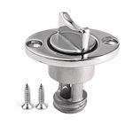 Oval Garboard Drain Plug,Marine 316 Stainless Steel Drain Plug Fits 1" Hole,with Waterproof O Seal Ring,Boat Transoms Garboard Drain Plug