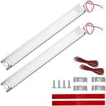 LC-AUTO 12V LED Interior Lights Bar 120 LED Universal Strip Light with On/Off Switch Extension Cable 2Pack Motorhome Interior Lights Ceiling Roof Lights Indoor for Camper Van Caravan RV Cool White