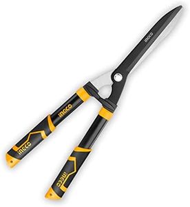 INGCO Hedge Trimmer, Hedge Shears for Gardening, Carbon Blade Garden Scissors and Cutters
