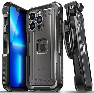 Vena vArmor Rugged Case Compatible with Apple iPhone 13 Pro (6.1"-inch), (MagSafe Compatible, Military Grade Drop Protection) Heavy Duty Holster Belt Clip Cover with Kickstand