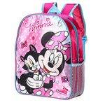 Disney Minnie Mouse Kids Childrens Backpack School Rucksack Travel Bag Boys Girls with side mesh pocket Boys Girls