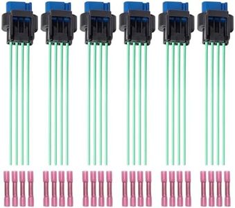 ENA Set of 6 Electrical Ignition Coil Connector Plug Harness Compatible with Hyundai Kia Palisade Cadenza Sedona Sorento Stinger Telluride V6 3.8L 3.3L 2016 2017 2018 2019-2021 Replacement for S2511