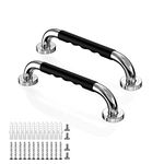 Grab Bars for Bathtubs and Showers,Bathroom Safety Grab Bars for The Elderly,Stainless Steel Handicap Grab Bars (12 Inch (Pack of 2))