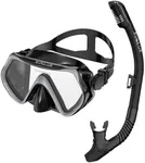 sublue Snorkeling Gear for Adults Anti-Fog Scuba Diving Mask Dry-Top Snorkel Set Scuba Diving Snorkel mask (Gray)
