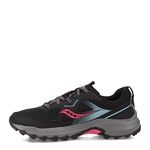 Saucony Women's Excursion TR16 Trail Running Shoe, Black/Fuchsia, 7.5 M US