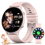 ZKCREATION Smart Watch for Women (Answer/Make Calls), 1.39" Touchscreen Fitness Tracker with Heart Rate Blood Oxygen Sleep Monitor, 100+ Sport Modes, IP67 Waterproof Smartwatch for iOS, Android