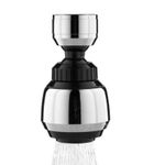 Lakeland Tap Adapta 360 °Swivel Spray Adjuster Water Saving Aerator - Black & Chrome