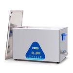 DK SONIC Industrial Ultrasonic Cleaner, 30L 600W Sonic Cleaner with Heater &l Timer, Digital Control for Motorcycle Engines, Carburetors, Chains (Includes Basket)