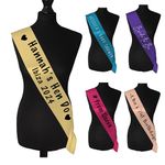 Personalised Sash for Birthdays, Hen Parties, Baby Shower Details - Choice of Colour, Font and Graphics