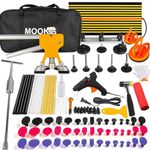 Mookis 92PCS Car Dent Repair Kit Dent Puller Kit for Dent Remover, Dent Removal Kit with Slide Hammer, Golden Lifter, Bridge Puller and Suction Cup for Deep Dent