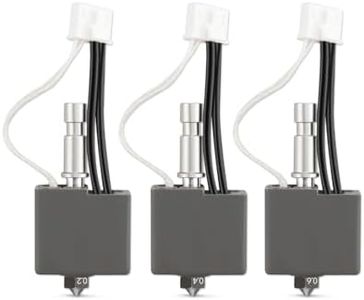 3PCS Hardened Hotend Fit for Anycubic Kobra S1/Combo/ACE Pro FDM 3D Printer，0.2MM 0.4MM 0.6MM Hardened Steel Print Head Extruder Kit