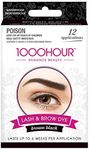 1000 HOUR Eyelash and Brow Dye Kit, Brown/Black, 72 g