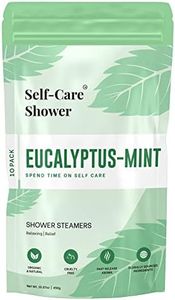 Shower Steamers Eucalyptus-Mint Long-Lasting Aroma - Shower Bombs by Self-Care Shower - Essential Oil Chirstmas Stocking Stuffer Birthday Relaxation Bath Gifts