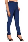 FITWINGS High Waist Plus Size Women's Denim Slim Fit Stretchable Jeggings (46,Navy Blue)