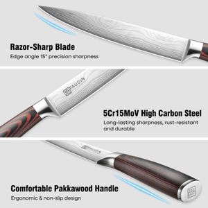PAUDIN 8-Inch Carving Knife – Precision Stainless Steel Slicer
