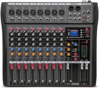 Weymic CK-80 Professional Mixer (8-Channel) for Recording DJ Stage Karaoke Music Application w/USB Drive BT