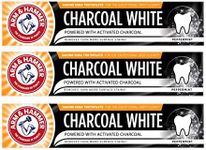 Arm & Hammer Charcoal White Peppermint Toothpaste 75ml - 3 Multipack