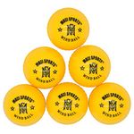 Mozi Sports Wind Cricket Balls - Indoor & Outdoor Soft Training Cricket Ball for Coaching Practice (Yellow)