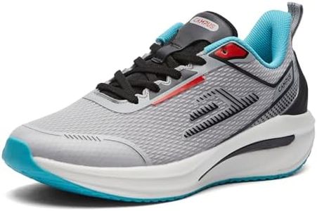 Campus Men's STRUT Running Shoes L.Gry/BLK - 8UK/India