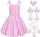 Gheecry Pink Costume Dress for Girl
