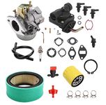 K321 Carburetor Carb for Kohler, with fuel pump and 25 883 03-S1 Air Filter