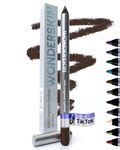 Wonderskin 1440 Longwear Brown Eyeliner Pencil, 3 Pack - Waterproof, Sharpenable Eyeliner Pencil & Smudge Proof Brown Eye Liner Pencils (Kalamata)