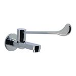 Viking Brass Medical Bib H2O Tap Elbow Wrist Operated Long Handle Deck Mounted for Medical & Surgical Polished CP Finish - 1/2" Thread Size