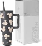 Simple Modern Disney 40 oz Tumbler with Handle & Straw Lid | Insulated Reusable Stainless Steel Water Bottle Travel Mug | Gifts for Women Men Him Her | Trek Collection | 40oz | Mickey All Ears