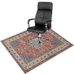 Anidaroel Chair Mat for Hardwood Floor, 48"x60" Desk Chair Mat for Hard Floors, Anti-Slip Office Rugs for Rolling Chairs, Computer Chair Mat Low Pile Carpet Protector Mat for Office Chair