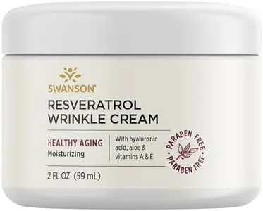 Swanson Resveratrol Wrinkle Cream with Hyaluronic Acid - 2 fl Ounce (59 ml) - Healthy-Aging Cream for Smooth, Youthful-Looking Skin