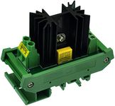 CZH-LABS DIN Rail Mount 12 Amp Solid State Relay SSR Module, in 4~32VDC, Out 100~240VAC. (1 Channel)