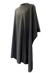 Kobe Professional Hairdressing Black Rose Print Gown - Large Salon Cape