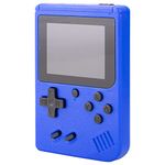 Handheld Games Retro Mini Video Games，Handheld Game Console with 400 Classical FC Games 2.8" Color Screen，Birthday for Boys Girls and Adults (Red) (Gameconsole-Blue)