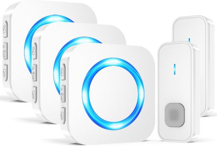 SURFOU Wireless Doorbell Kit – 2 Buttons, 3 Receivers, 1300ft Range, Waterproof