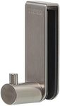 Tiger Rhino Shower enclosure, Towel hook 6-8 mm, Brushed stainless steel, 37x16x61mm