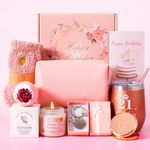 21st Birthday Gifts for Women,21Year Old Unique Happy Birthday Gift Set Box for Her,Self Care Package Relaxation Spa Bath basket for Female,Christmas Gifts Ideas for for Mom Sister Friends Wife Aunt