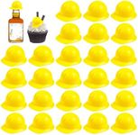 PPXMEEUDC 30 PCS Mini Construction Hats - Plastic Toys for Party Favors, Dress-Up Play and Supplies