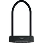 ABUS U-lock Granit XPlus 540 and SH B Bracket, Bike Lock with XPlus Cylinder as Tamper Protection and Illuminated Key, ABUS Security Level 15, Black, 23 cm