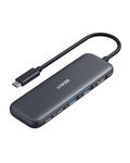 Anker USB C Hub, PowerExpand+ 5 in 1 PD Hub, 1 x 4K HDMI, 2 x Type C PD Ports, 2 x USB 3.0 Ports, 100W PD Pass-Through Charging, 5 Gbps Data Transfer Speed, Anodized Aluminium Body