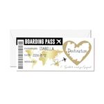 Scratch Card Reveal Holiday Surprise Travel, Personalised Scratch Card We Are Going On Holiday Surprise Reveal, Golden Boarding Pass Scratch Card, Surprise Trip Reveal Gift for Spouse Family Lover