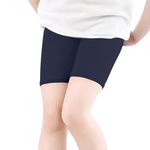 KYDA KIDS ®Anti Bacterial Under Skirt Shorts for Girls - Under Dress Uniform Shorts & Stretchable Shorties Tights for Girls Navy Blue