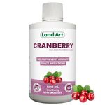 Liquid Cranberry Extract 500ml – Concentrated Formula - for Urinary Tract Infections - Antioxidant - Sugar Free – GMO-Free - Gluten Free - Vegan - Made in Canada